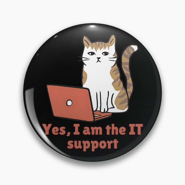 Item preview, Funny IT Support Cat - Tech Humor Design. Gift for IT/tech support professionals. designed and sold by Unitepeople.