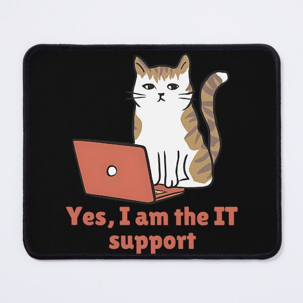 Item preview, Funny IT Support Cat - Tech Humor Design. Gift for IT/tech support professionals. designed and sold by Unitepeople.