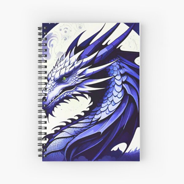 Item preview, Celestial Soar: Blue and White Dragon in Moonlight designed and sold by GrizzlyCompany.