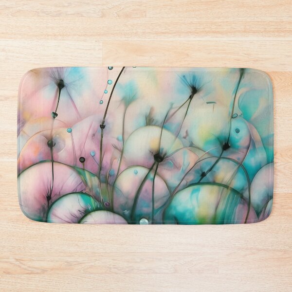 Item preview, Illustration Dandelion Field In Abstract Style With Bubbles designed and sold by kuralesya.