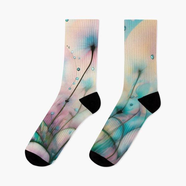 Item preview, Illustration Dandelion Field In Abstract Style With Bubbles designed and sold by kuralesya.