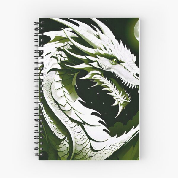 Item preview, Emerald Eclipse: Green Dragon in Moonlight designed and sold by GrizzlyCollective.