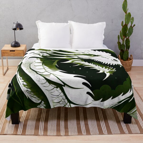 Item preview, Emerald Eclipse: Green Dragon in Moonlight designed and sold by GrizzlyCollective.