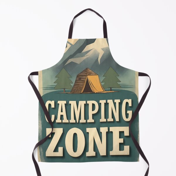 Item preview, Retro Hiking Poster: Camping Zone Vintage Art for Adventure Lovers designed and sold by Ceemko's Vintage Corner.