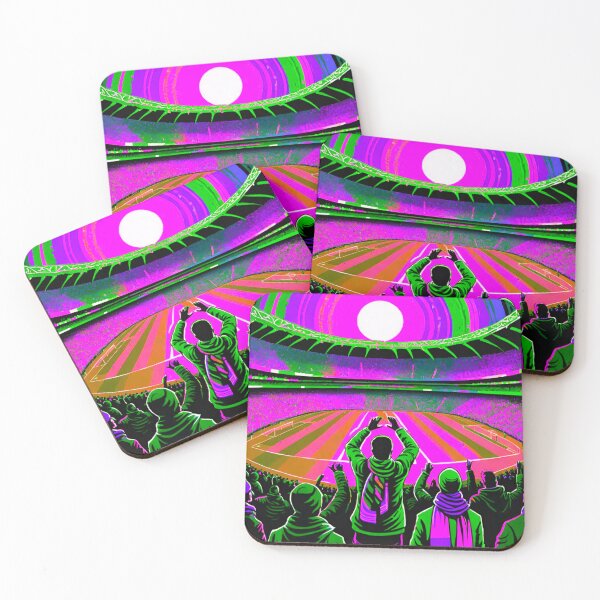 Item preview, Vibrant Stadium: Colorful Soccer Fans designed and sold by GrizzlyCollective.