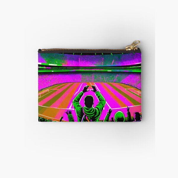 Item preview, Vibrant Stadium: Colorful Soccer Fans designed and sold by GrizzlyCollective.