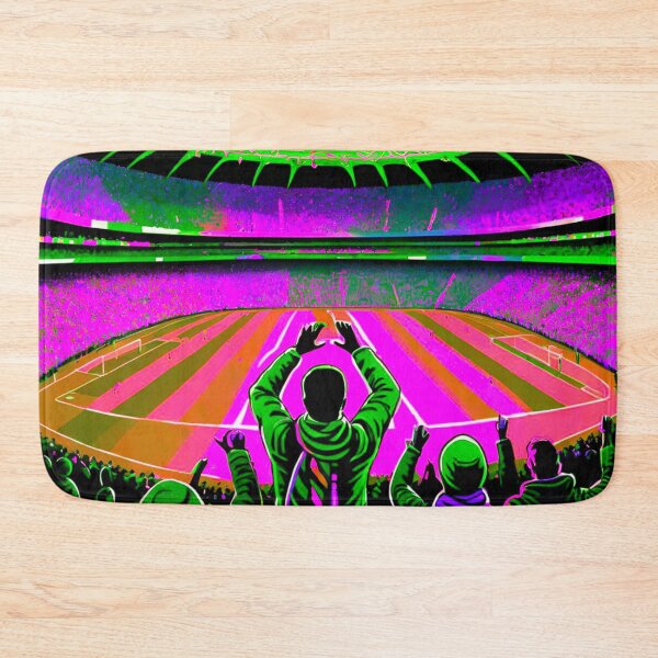 Item preview, Vibrant Stadium: Colorful Soccer Fans designed and sold by GrizzlyCollective.