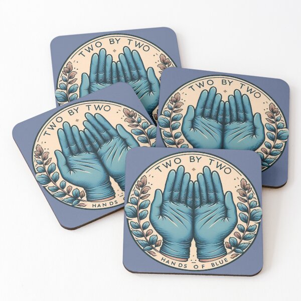 Item preview, Two by two hands of blue designed and sold by Vkinsify.