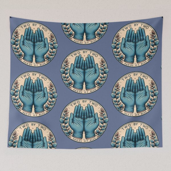 Item preview, Two by two hands of blue designed and sold by Vkinsify.