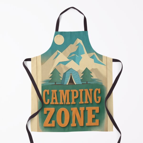 Item preview, Nostalgic Camping Zone Poster: Vintage Hiking Art for Nature Enthusiasts designed and sold by Ceemko's Vintage Corner.