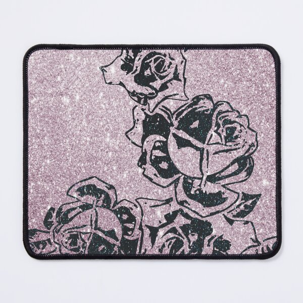 Item preview, Rosebuds on Glitter v.2 (Black on Pink) designed and sold by LTDesignsShop.