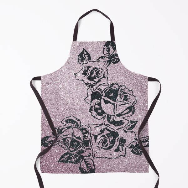 Item preview, Rosebuds on Glitter v.2 (Black on Pink) designed and sold by LTDesignsShop.