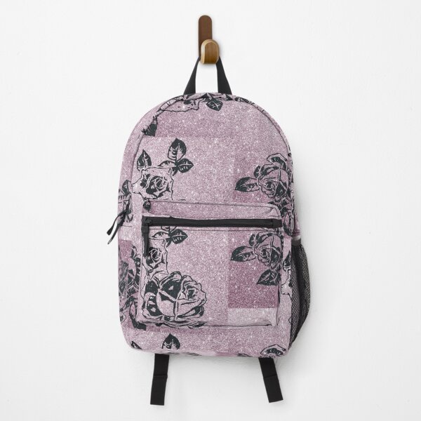 Item preview, Rosebuds on Glitter v.2 (Black on Pink) designed and sold by LTDesignsShop.