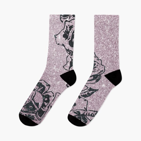 Item preview, Rosebuds on Glitter v.2 (Black on Pink) designed and sold by LTDesignsShop.