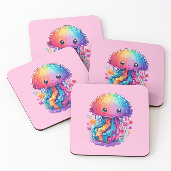 Item preview, rainbow jelly fish designed and sold by Cosmicreations1.
