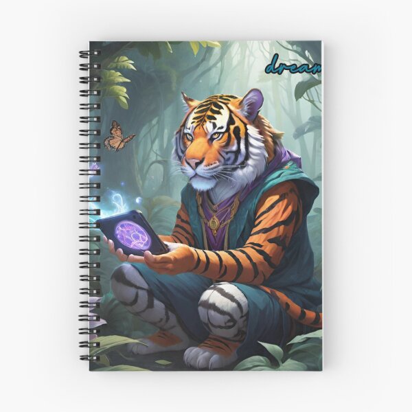 Item preview, MageTiger Reading a book designed and sold by DreamistStore.