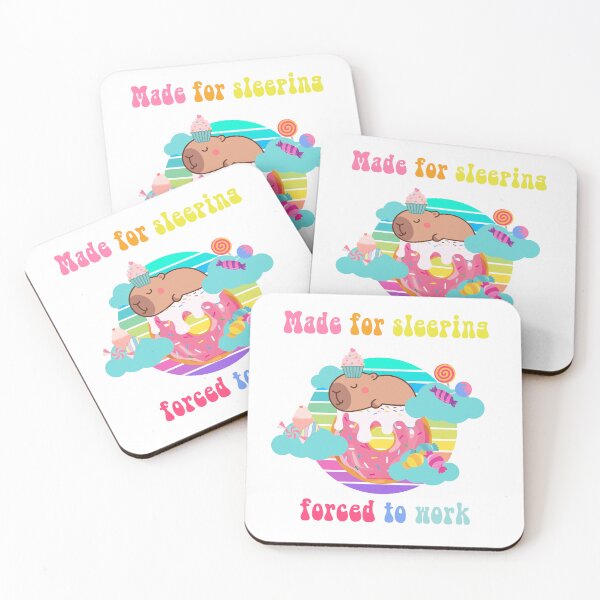 Item preview, Made for sleeping forced to work dreaming capybara in sweets and donut designed and sold by luckyhue.