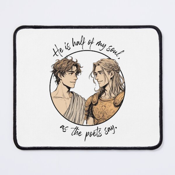 Item preview, Song of Achilles - Quote "He is half of my soul" designed and sold by TenaciousLK.