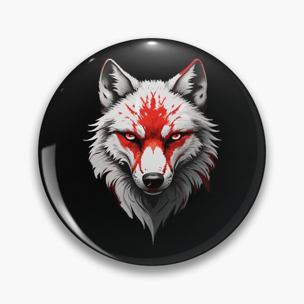 Item preview, A wolf with a bloody face - cool wolf design. designed and sold by ReneMM.