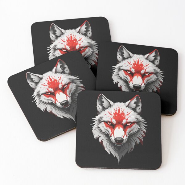 Item preview, A wolf with a bloody face - cool wolf design. designed and sold by ReneMM.