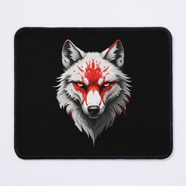Item preview, A wolf with a bloody face - cool wolf design. designed and sold by ReneMM.