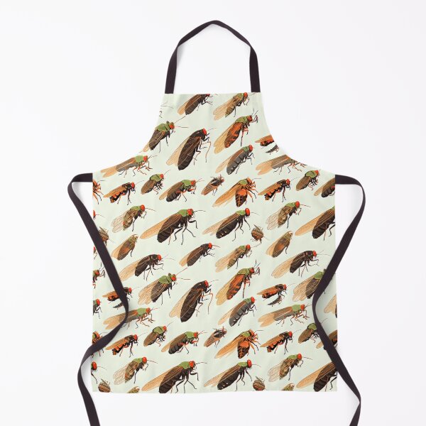 Item preview, Retro Insect Pattern with Green and Red Accents designed and sold by VoyteksDesigns.
