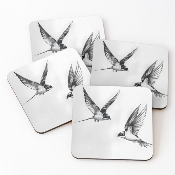 Item preview, Black and White Bird Pencil Drawing designed and sold by Pencil-Art.