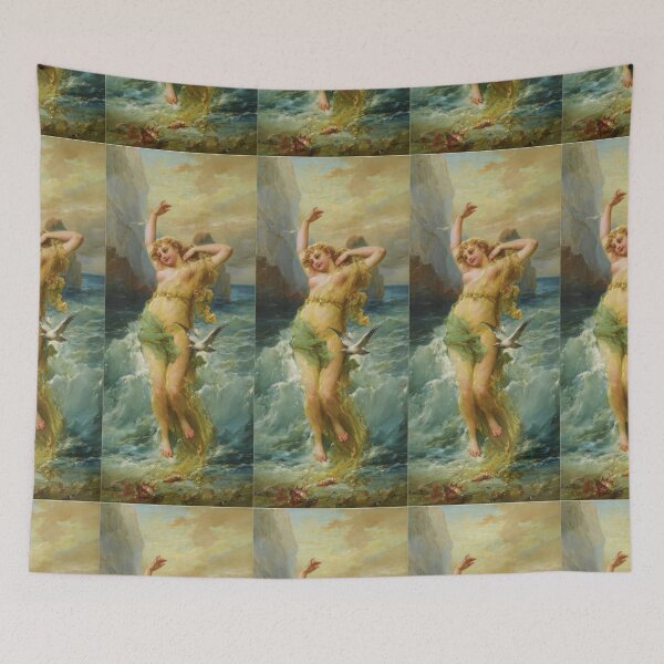 Item preview, Water Nymph by Austrian Painter   Laurent Joseph Daniel Bouvier  designed and sold by TeeARTHY.