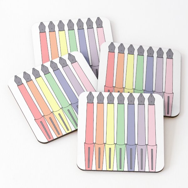 Item preview, Pastel Rainbow Fountain Pen designed and sold by Whylimecreates.