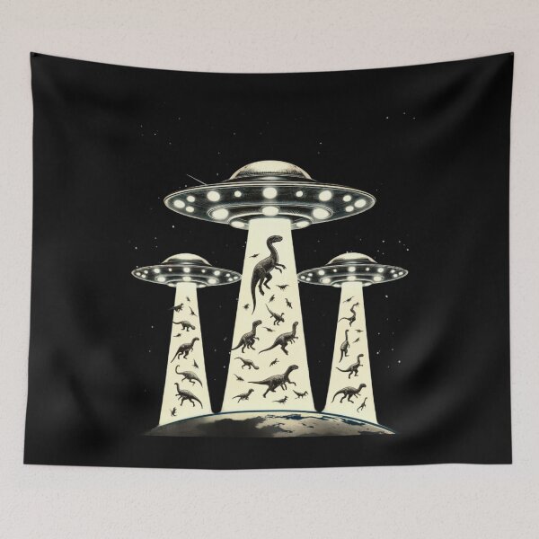 Item preview, Alien  Ufo dinosaurus designed and sold by MilkyForest.