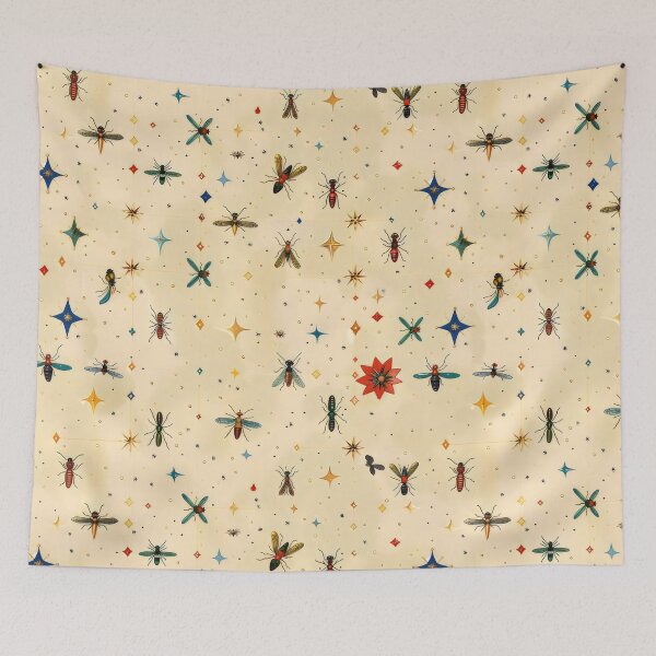 Item preview, Colorful Vintage Insect Pattern designed and sold by VoyteksDesigns.