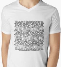 Twice Likey Lyrics Shirt Men's V-Neck T-Shirt