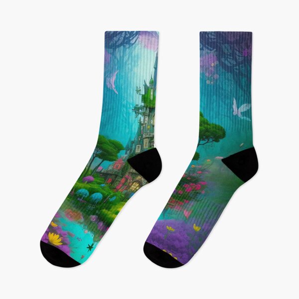 Item preview, Floral Forest Island Surrealist Fantasy designed and sold by MadnessEnvelope.