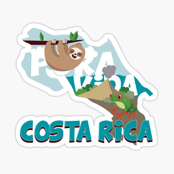 Item preview, Map Of Costa Rica with phrase Pura Vida designed and sold by Claustronautas.