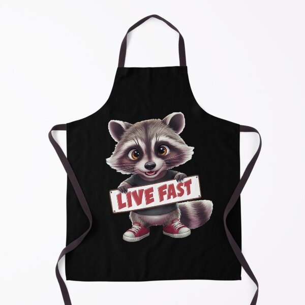 Item preview, mapache vive rápido designed and sold by FatGiantCat.