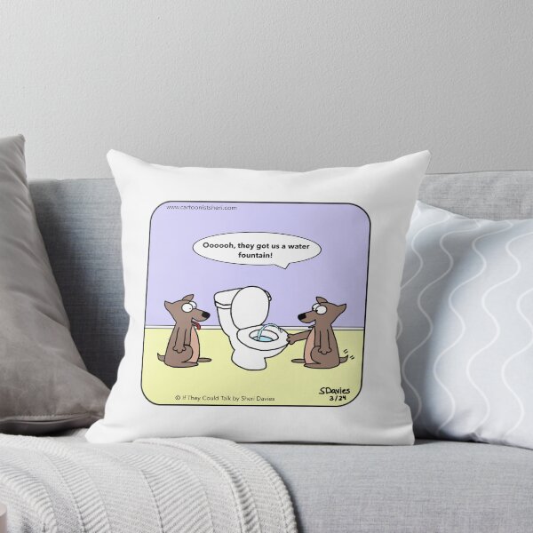 Item preview, Dog Water Fountain Cartoon designed and sold by CartoonistSheri.