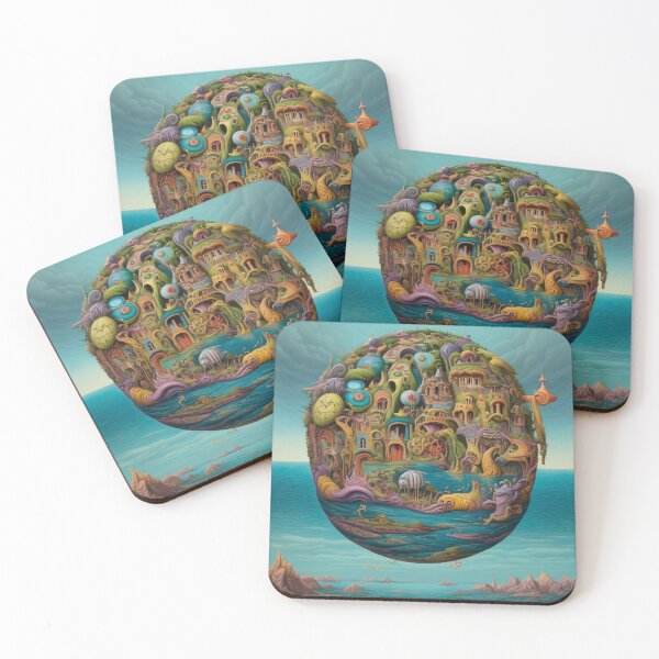 Item preview, Twisted Town Oceanic Lowbrow Pop Surrealism designed and sold by MadnessEnvelope.