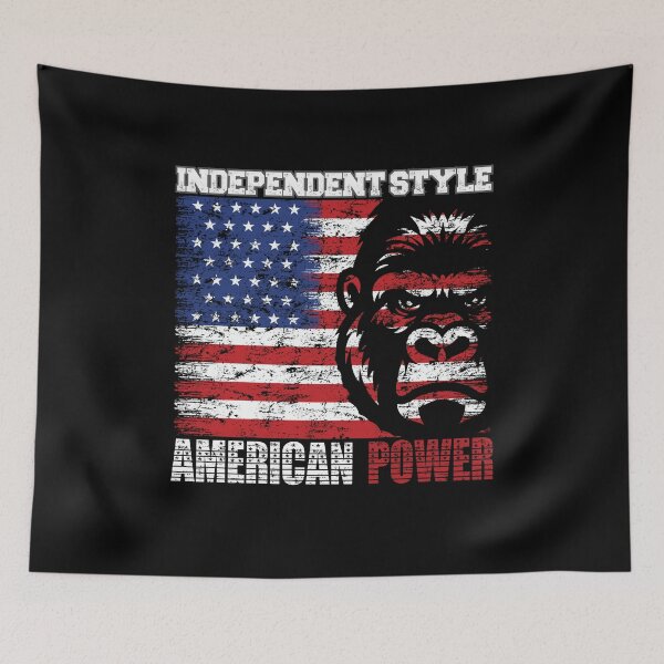 Item preview, Independent Style, American Power - July 4th - USA Gorilla Might designed and sold by GRABAPSHOP.