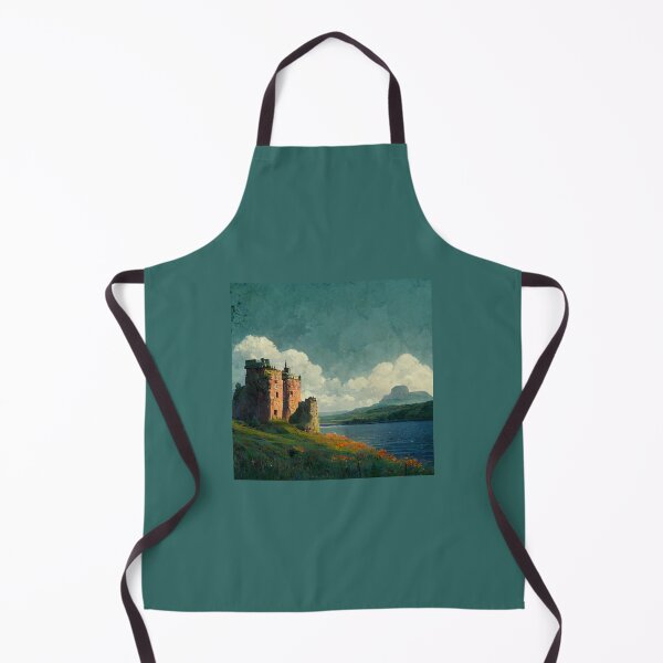 Item preview, Fantasy Castle Painting Overlooking Lake And Mountain designed and sold by ZGigerBarker.