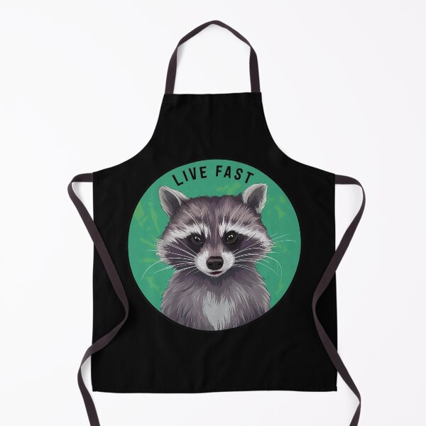 Item preview, Mapache vive rápido verde designed and sold by FatGiantCat.