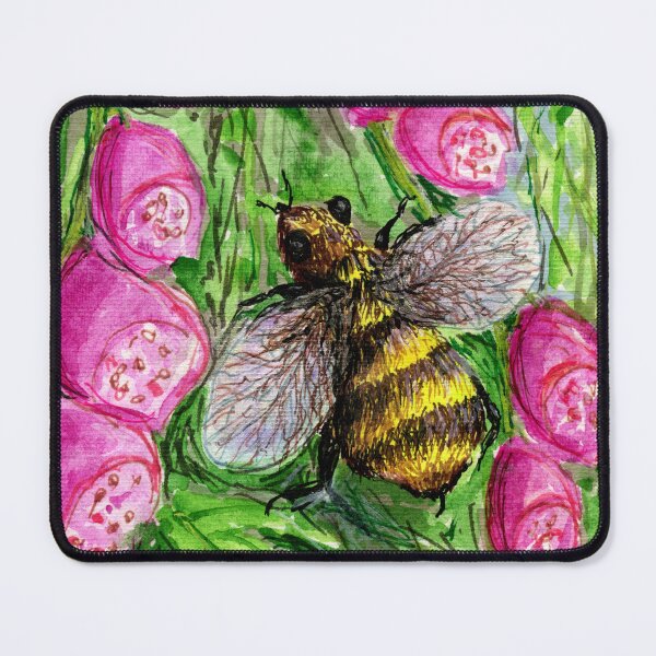 Item preview, Bee and Foxgloves designed and sold by LymphomaLass.