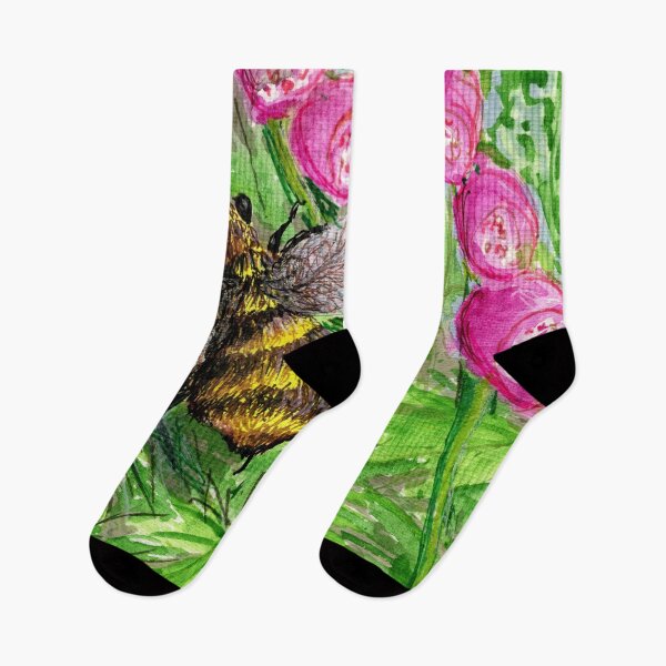 Item preview, Bee and Foxgloves designed and sold by LymphomaLass.