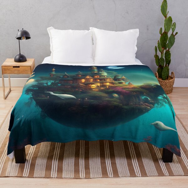 Item preview, Floating Island Surreal Art designed and sold by MadnessEnvelope.