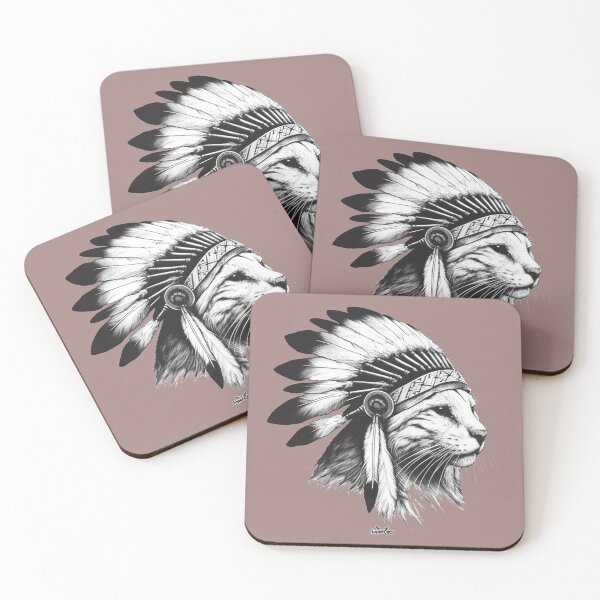 Item preview, Portrait of Indian Chief cat designed and sold by Superponey.