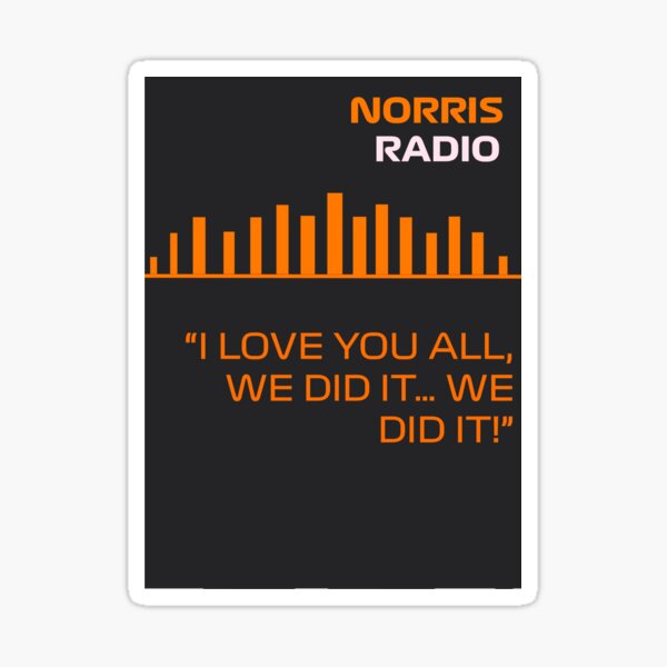 Item preview, Lando Norris Miami GP Radio designed and sold by Paddock  Princess.