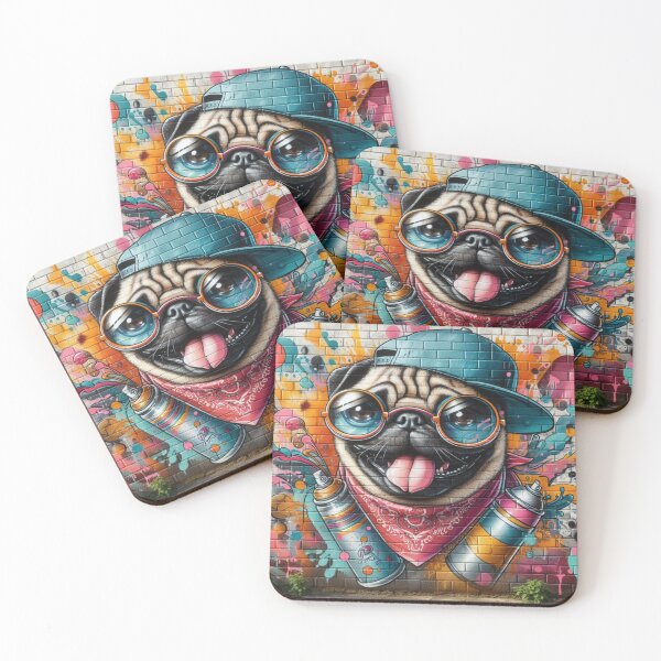 Item preview, Pug Graffiti  designed and sold by connie campbell.