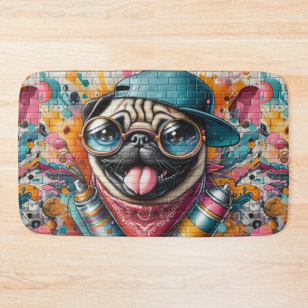 Item preview, Pug Graffiti  designed and sold by connie campbell.