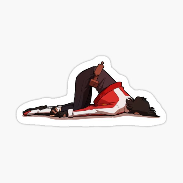 He’s tired Sticker