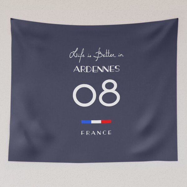 Item preview, Life is better in ARDENNES Number 08 Grand Est France  designed and sold by frenchsalsa.