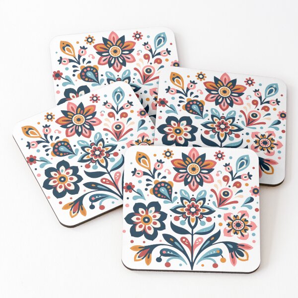 Item preview, Colorful Folk Art Floral Design - Boho Chic designed and sold by Studio70Nine.